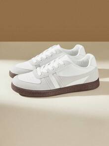 CUCCOO EASI Women's Casual Versatile Simple Commuter Shoes For Christmas - White ash 1 - View 3