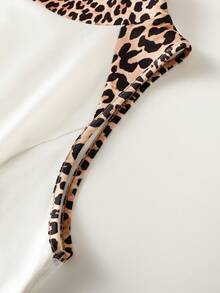 EMERY ROSE Women's Leopard Print Collar Sleeveless Short Dress - Multicolor - View 5