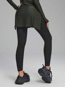 Innovista Women's Letter Print Zip-Up Hoodie And Leggings Sports Suit - Multicolor - View 4