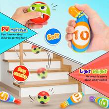 MINKOJA 儿童保龄球游戏套装（3-6岁）——室内外运动玩具，趣味互动球类游戏，适合男孩、女孩和家长，培养竞技技能，是生日、儿童节、复活节的完美礼物，也是儿童节的理想选择。 - 彩色 - 查看 6