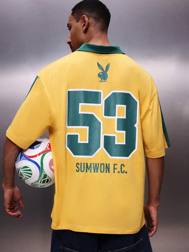 PLAYBOY X SUMWON Brasil Collared Polo With Logo