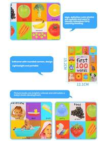 MINKOJA MINKOJA 1 cuốn sách bìa cứng tiếng Anh "100 từ đầu tiên về động vật" - Từ điển minh họa của Priddy Books - Nhiều màu - Xem 11