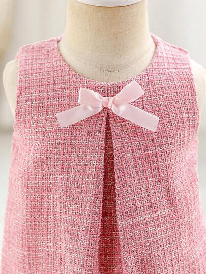 SHEIN Glamorique Kids Baby Girls Flower Bridesmaid Dress, Wedding, Flower Girl,3D Rose,Elegant,3D Rose, Lace Dress,Baby Girl Summer Dress ,Birthday Photo Clothing,Birthday Party,Suitable For Formal Occasions, Stage, Piano Performance