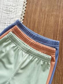 SHEIN Vintaside Kids Bộ quần áo mùa hè 6 món cho bé trai, gồm 3 màu: đen, trắng, áo vest kẻ sọc và quần short, thoải mái, giản dị, đa năng, phù hợp mặc hàng ngày. - Nhiều màu - Xem 6