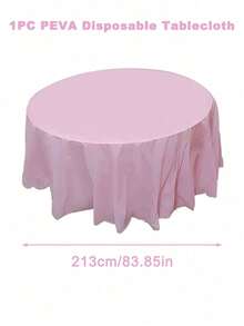1 chiếc khăn trải bàn tròn bằng nhựa nhiều màu dùng một lần kích thước 84 inch, khăn trải bàn tròn hoàn hảo cho tiệc sinh nhật, đám cưới, ngày lễ, tiệc năm mới 2025, trang trí bàn tại nhà, khăn lau đường kính 213cm, khăn trải bàn trang trí ngày lễ tình nhân - Nhiều màu - Xem 20