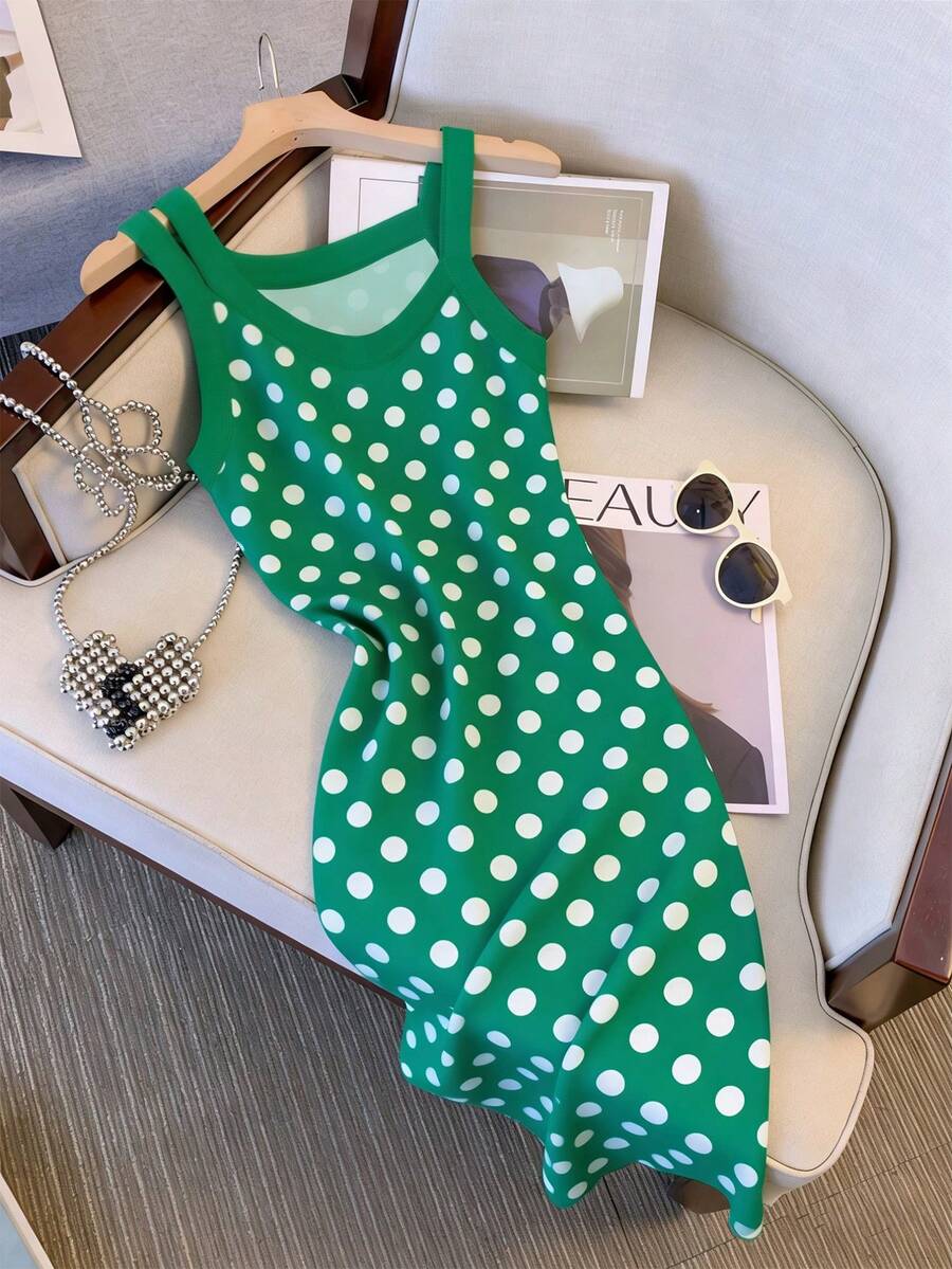 GlowEve Women's Polka Dot Casual Daily Date Outing Short Dress - Multicolor - View 1