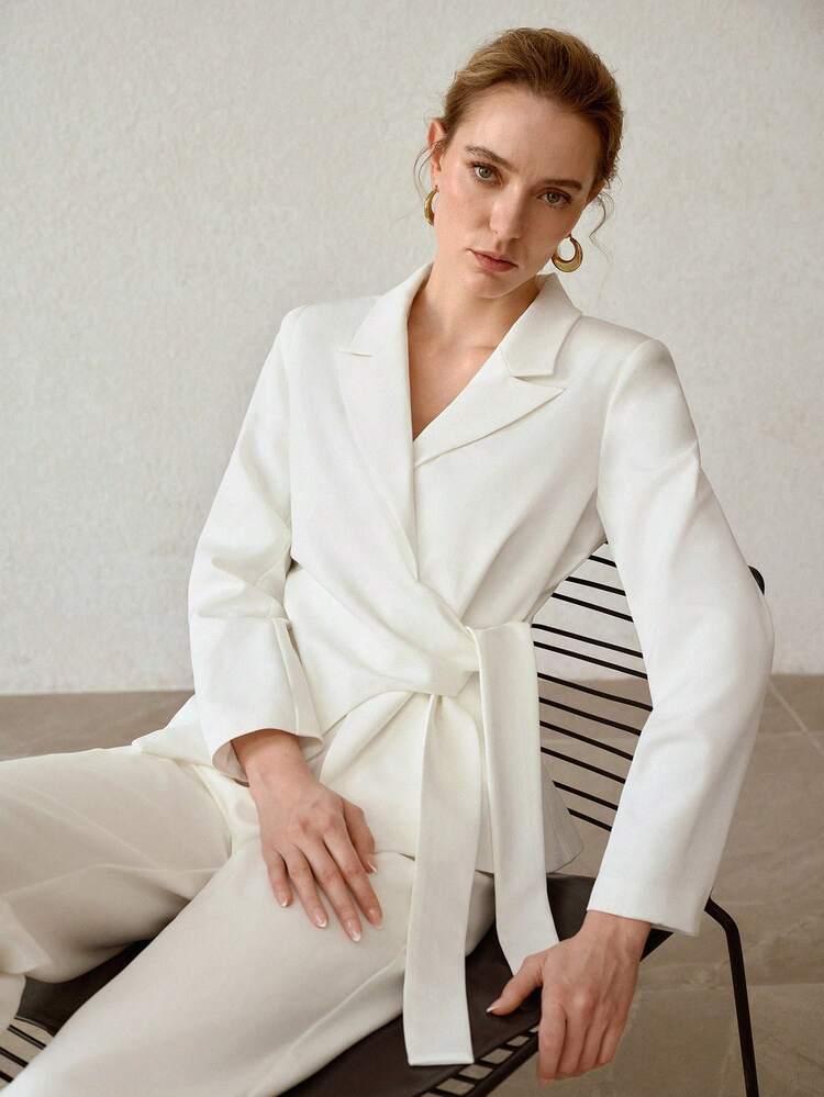 WRAP KNOT SLIM FIT BLAZER