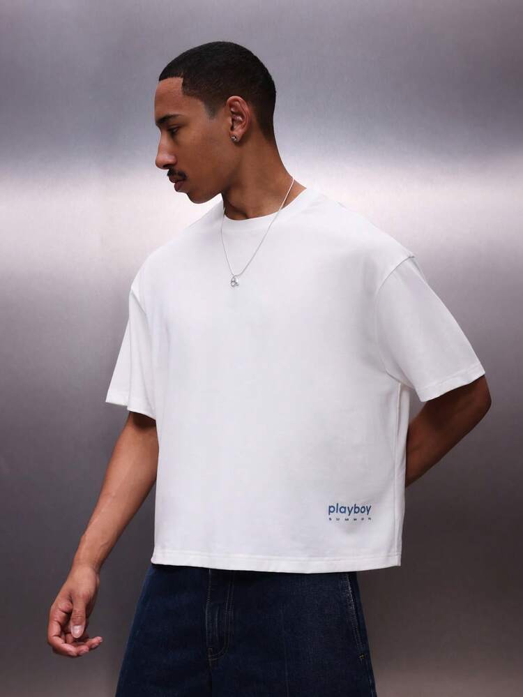 PLAYBOY X SUMWON Graphic Tee With Mountain Logo