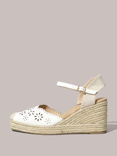 Styleloop Women's New Platform Wedge Sandals, Simple Woven Boho Style, Suitable For Beach Dresses, Pants, Casual Outings, Thick Sole Shoes