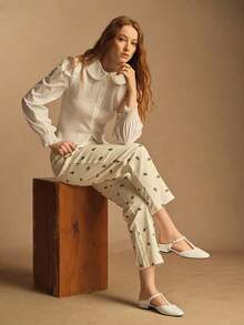 Rosivie Sandalias de mujer tipo Mary Jane de punta cuadrada, nuevas y cómodas, moda versátil de mujer con cierre de botón en T y fácil de poner - Blanco roto - Ver 7