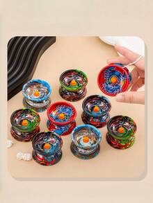 1pc/2pcs/3pcs/4pcs Metal YoYo Ball Toy Alloy Beginner YoYo Sleeping Yo-Yo Spinning Toy - Multicolor - View 3