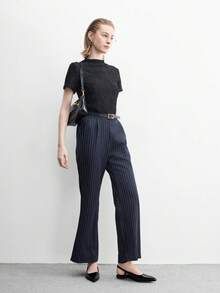 CUCCOO BIZCHIC Women's Pointed Toe Buckle Design Casual Flat Shoes - Black - View 3