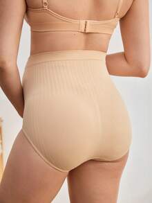 Moonlight&Mama 5 piezas/paquete Ropa interior de maternidad sin costuras de cintura alta, alta elasticidad, elegante, suave, sin restricciones, simple y cómoda para uso diario - Multicolor - Ver 2