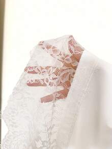 SHEIN EZwear Áo thun nữ tay ngắn cổ tròn màu trơn, kiểu dáng thường ngày, đa năng. - trắng - Xem 9