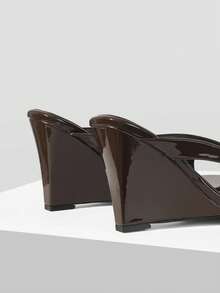 Mnmlis Women Platforms & Wedge Sandals - Chocolate Brown - View 5