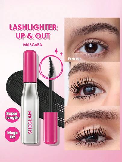 SHEGLAM Lashlighter Up & Out Mascara Brand Beauty Makeup Face Paint Cosmetic For Women Girls Perfect For Winter Spring Ideal For Y2K Fancy Fashion Suitable For Birthday Gift Party Ready Best Color