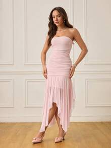 CUCCOO HITCHD 女士简约尖头仿珍珠装饰休闲高跟鞋，适合圣诞节穿着 - 珊瑚橙 - 查看 3