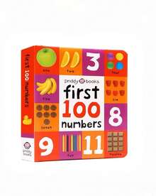 MINKOJA MINKOJA 1 cuốn sách bìa cứng tiếng Anh "100 từ đầu tiên về động vật" - Từ điển minh họa của Priddy Books - Nhiều màu - Xem 2