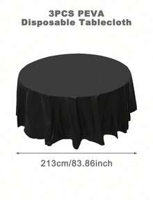 1 chiếc khăn trải bàn tròn bằng nhựa nhiều màu dùng một lần kích thước 84 inch, khăn trải bàn tròn hoàn hảo cho tiệc sinh nhật, đám cưới, ngày lễ, tiệc năm mới 2025, trang trí bàn tại nhà, khăn lau đường kính 213cm, khăn trải bàn trang trí ngày lễ tình nhân - Nhiều màu - Xem 28