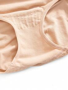 Moonlight&Mama 5条/包 大码无缝高腰孕妇内裤，高弹力，优雅柔软，无束缚感，简约舒适，日常穿着 - 彩色 - 查看 4