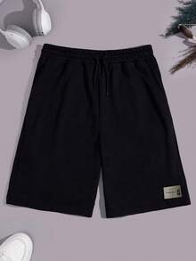 EURMUSE Men 3pcs Pack Drawstring Label Detailed Regular Shorts - Multicolor - View 3
