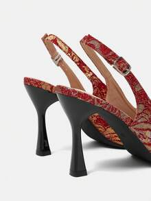 CUCCOO HITCHD Zapatos de novia de estilo chino con tacón de 9 cm de alto para mujeres - Rojo - Ver 12