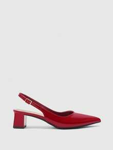 CUCCOO BIZCHIC Women Heeled Sandals - Red - View 2