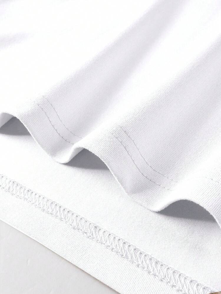 Manfinity Chillmode Men's Summer Waves Palm Tree Surfing Print T-Shirt, West Coast Vacation Casual - Multicolor - View 5