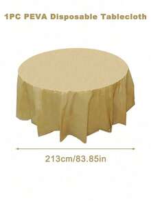1 chiếc khăn trải bàn tròn bằng nhựa nhiều màu dùng một lần kích thước 84 inch, khăn trải bàn tròn hoàn hảo cho tiệc sinh nhật, đám cưới, ngày lễ, tiệc năm mới 2025, trang trí bàn tại nhà, khăn lau đường kính 213cm, khăn trải bàn trang trí ngày lễ tình nhân - Nhiều màu - Xem 22