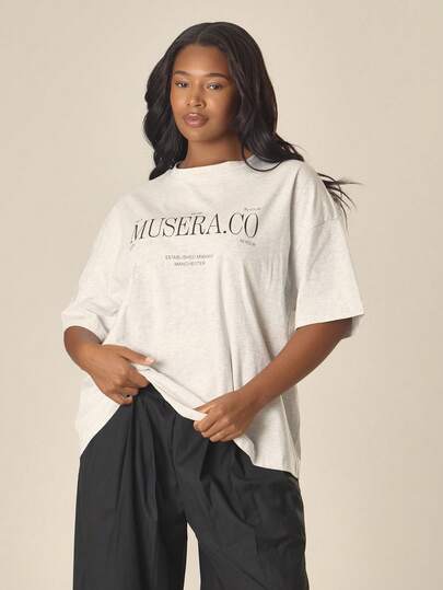 MUSERA Plus Size Graphic Plus Size Tshirt Spring Summer Cute Cosy Cottage Core Spring Dew