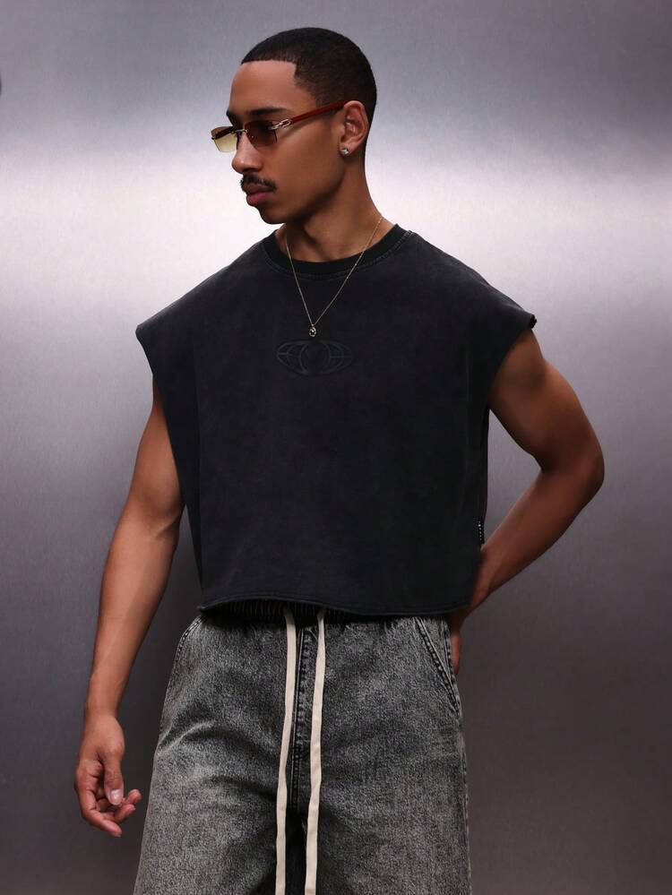 PLAYBOY X SUMWON Débardeur homme avec grand logo imprimé dans le dos, col rond, coupe régulière, style décontracté d'été streetwear