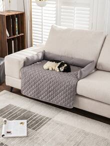 Alfombrilla impermeable para mascotas para coche, cama, sofá, protección de muebles, cojín delgado antideslizante para mascotas adecuado para mascotas grandes, medianas y pequeñas, disponible para las cuatro estaciones - Gris Claro - Ver 1