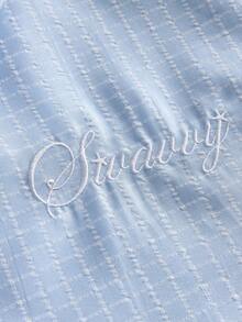 SWAVVY Men's Plaid Collar Single-Breasted Casual Versatile Daily Wear Short Sleeve Shirt - Blue - View 5