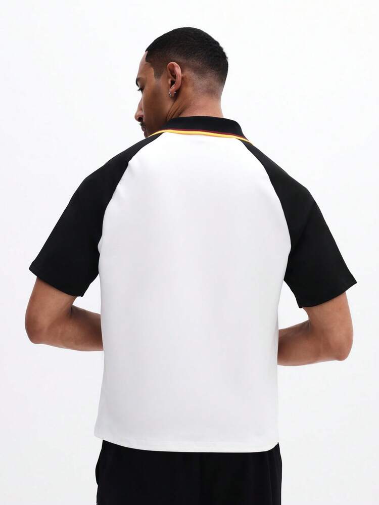 SUMWON Koszulka polo slim fit casual z krótkim rękawem i kołnierzykiem, z logo na piersi, letnia na co dzień, sportowa streetwearowa koszulka meczowa World Cup 2026