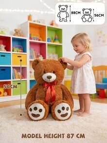 POKOJA LAND Gấu bông Teddy mềm mại đáng yêu - Món quà hoàn hảo cho bé trai và bé gái nhân dịp sinh nhật, Giáng sinh. - Nhiều màu - Xem 10