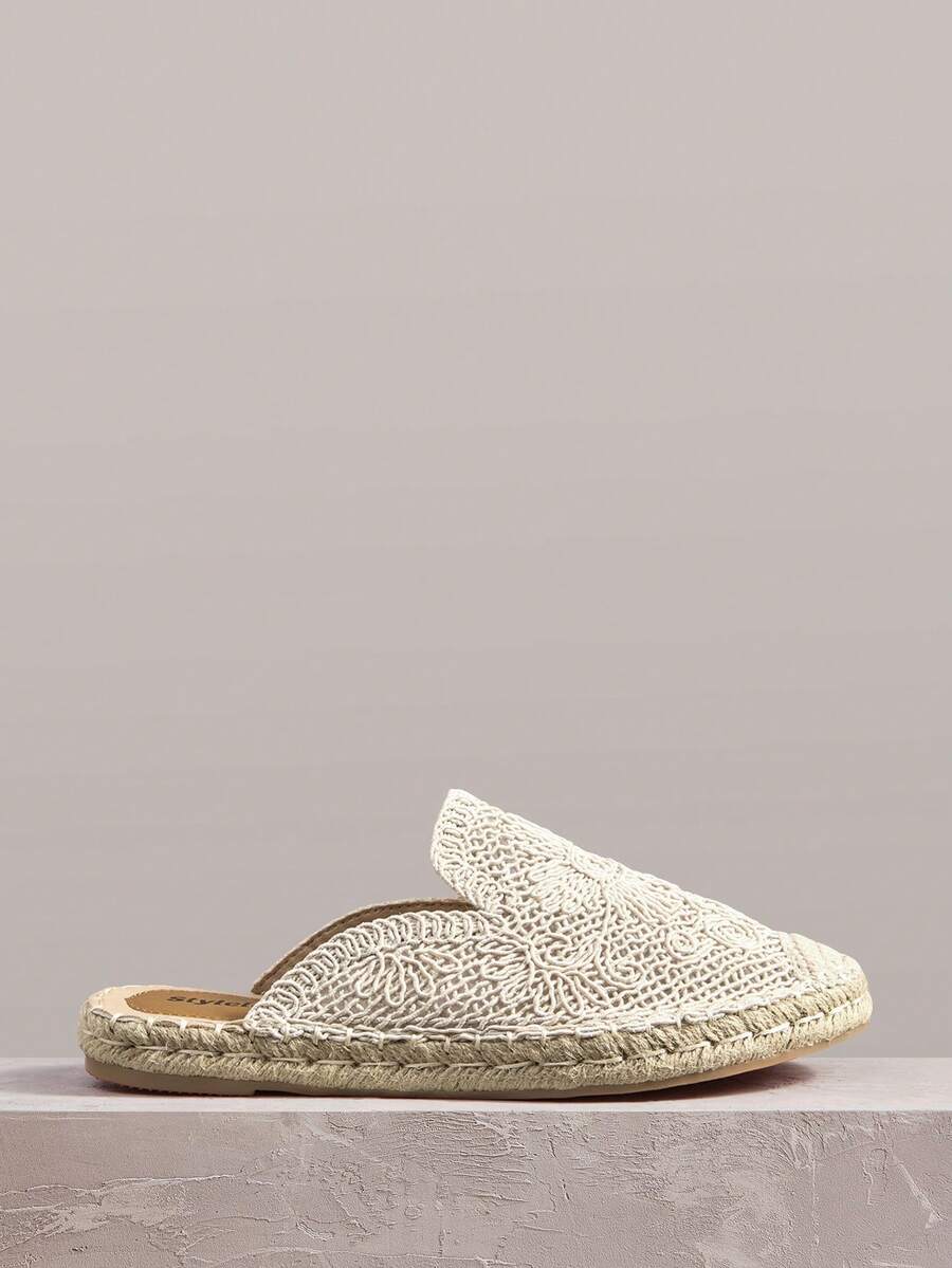 Styleloop Women's Casual Woven Slip-On Flats - Apricot - View 1