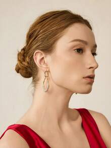 MOTF PREMIUM 水钻镂空耳环 - 金色 - 查看 7