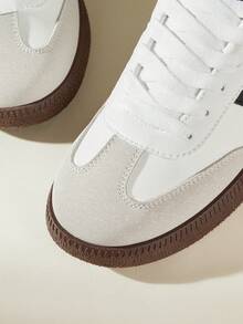 CUCCOO EASI Zapatos planos versátiles y de moda para mujer - Ceniza blanca 5 - Ver 5