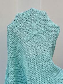 Selianne Elegant Tie-Up Women Sweater Dress, Spring/Summer - Green - View 8