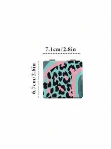 Joivida 1 Gương trang điểm gấp gọn in họa tiết da báo, gương trang điểm mini nhỏ gọn tiện dụng khi đi du lịch, thích hợp sử dụng trên bàn làm việc hoặc phòng tập thể dục, món quà hoàn hảo cho Ngày Valentine, Năm mới và mùa tựu trường. - Nhiều màu - Xem 9