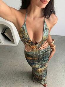 Aloruh Áo thun nữ nhuộm tie-dye in hoa ánh kim, mẫu mới về mùa hè. - Nhiều màu - Xem 6