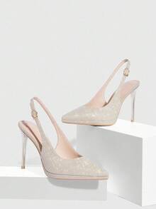 CUCCOO SZL Elegante spitze Damen High Heels - Gold - Übersicht 2