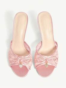 CUCCOO CHICEST Giày sandal cao gót dành cho nữ - Hồng - Xem 3