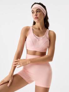 1pc Women's High Waist Shaping Panty, Lift Buttocks & Slim Waist, Suitable For Various Occasions - Pink - View 7