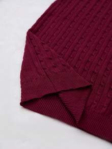 Manfinity CityGents Men's Letter Embroidery Crew Neck Short Sleeve Knit Top - Multicolor - View 8