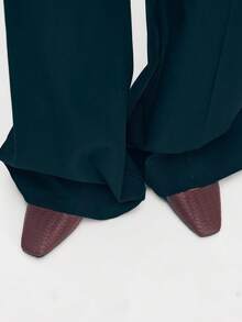 Mnmlis Women's Versatile Commuter Buckle Flat Shoes - Burgundy - View 8