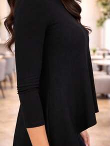 Maxi Blusa Cola De Pato - negro - Ver 4