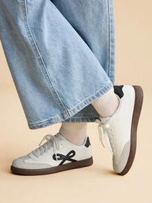 CUCCOO EASI 女士时尚百搭休闲平底鞋 - 白黑6 - 查看 8