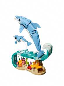 LEGO Creator 3-In-1 Sea Animals: Beautiful Dolphins Kids 9Years+ 31385 - Multicolor - View 5