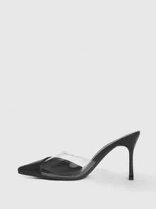 CUCCOO SZL Women's Fashionable Elegant Pointed Toe Pumps, Suitable For Party And Commute Spring Shoes - Black - View 5